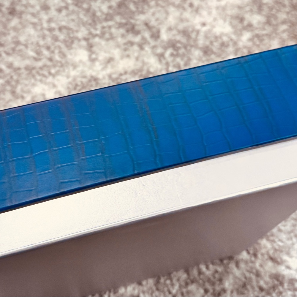 Jimmy Choo Man Blue Textured Storage Box - Picture 6 of 6